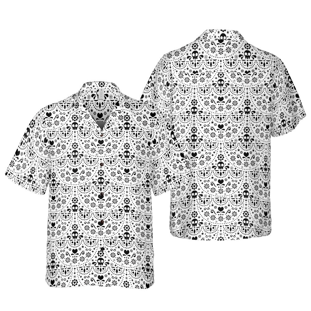 Sugar Skull Folklore Button Up Shirt