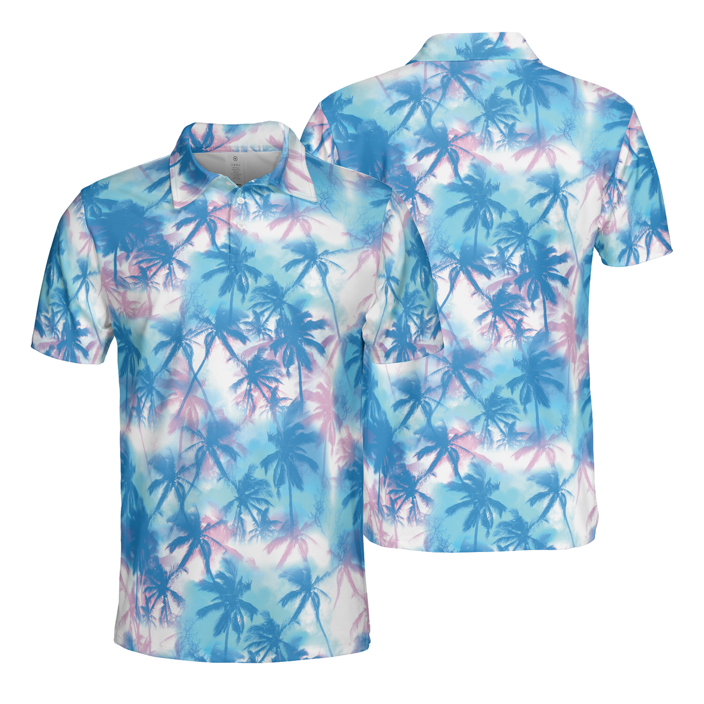 Tropical Pastel Polo Shirt