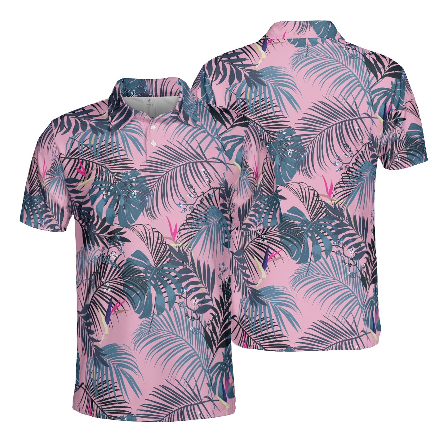 Tropical Forest Leaves Polo Shirt