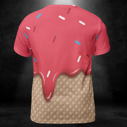 Velvet Ice Cream On A Chocolate Cone Unisex Comfort T-Shirt