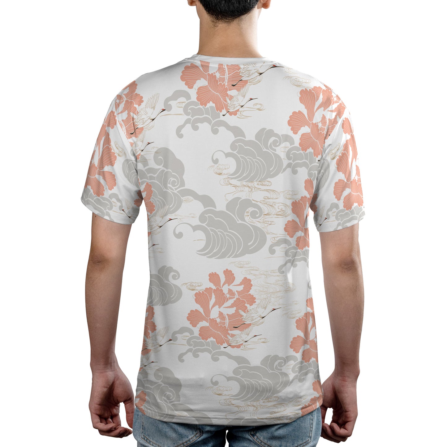 White Cranes & Grey Clouds Comfort T-shirt