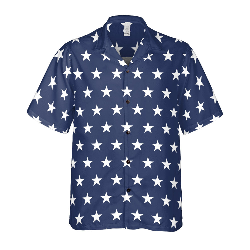 White Stars Button Up Shirt