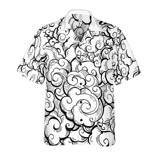 Asian Clouds Button Up Shirt