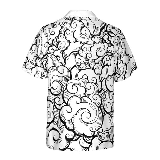 Asian Clouds Button Up Shirt