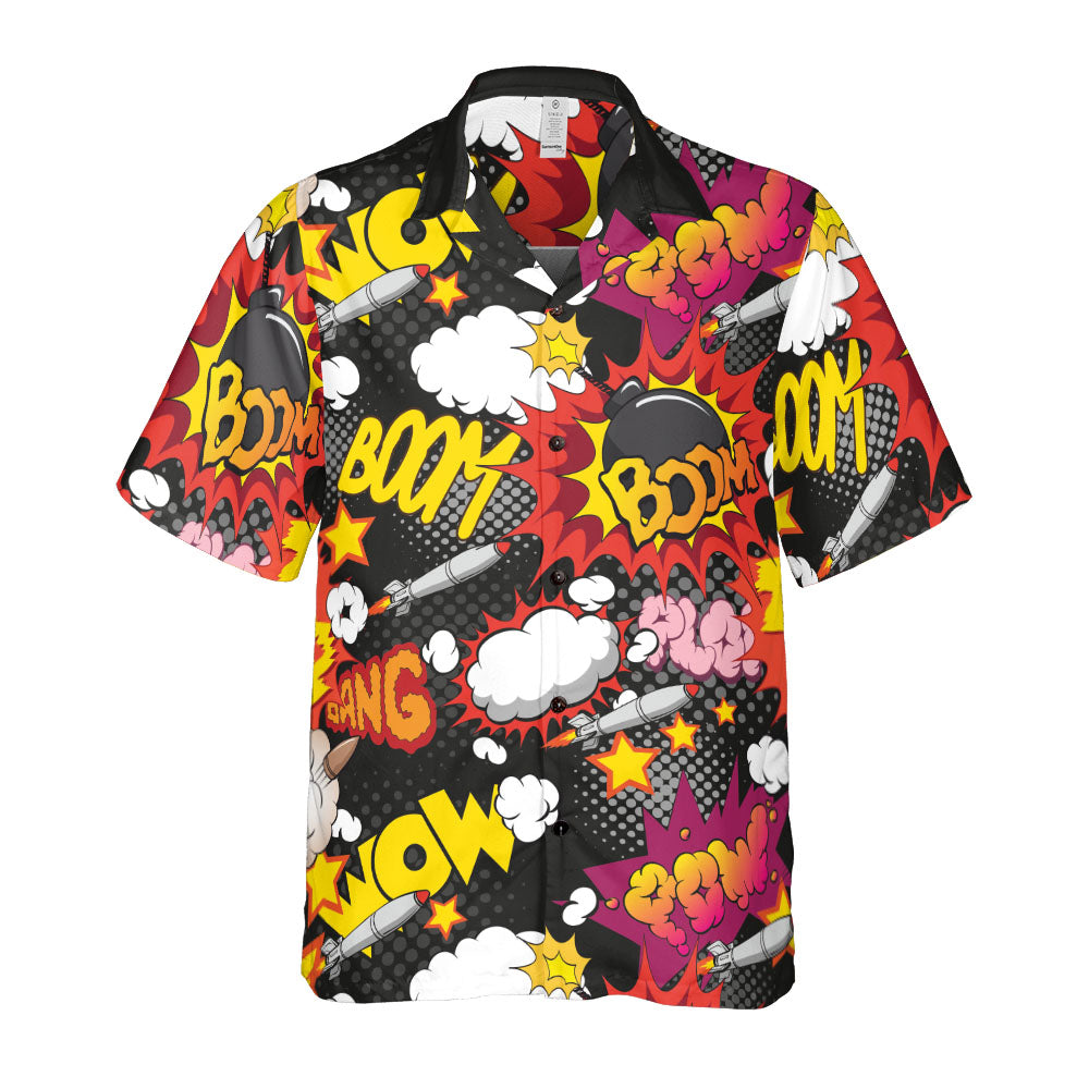 Comic Bomb Button Up Shirt