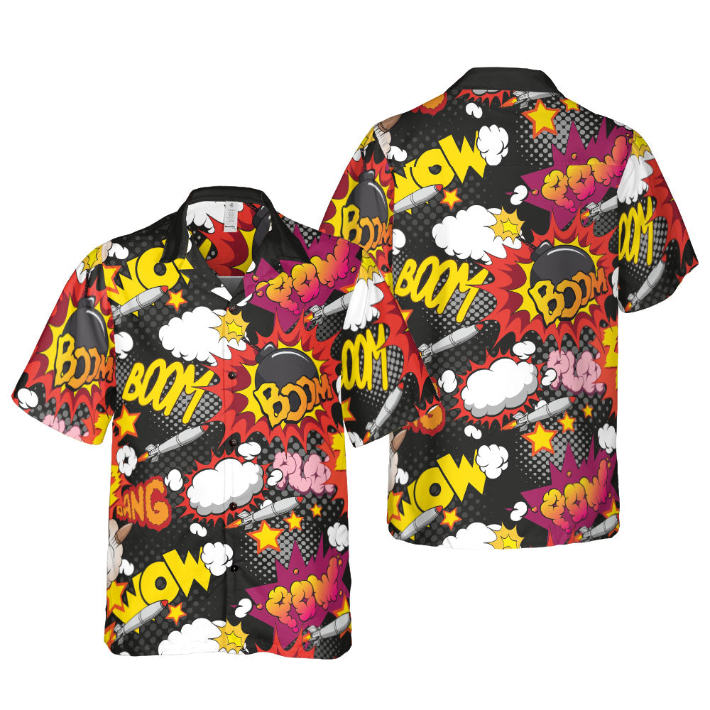 Comic Bomb Button Up Shirt