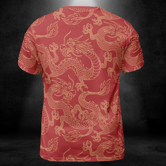 Gold & Red Dragon Unisex Comfort T-Shirt