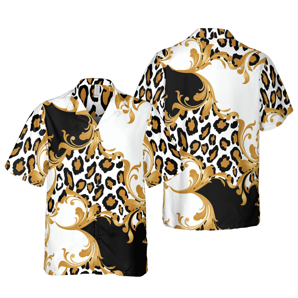 Leopard Baroque Button Up Shirt
