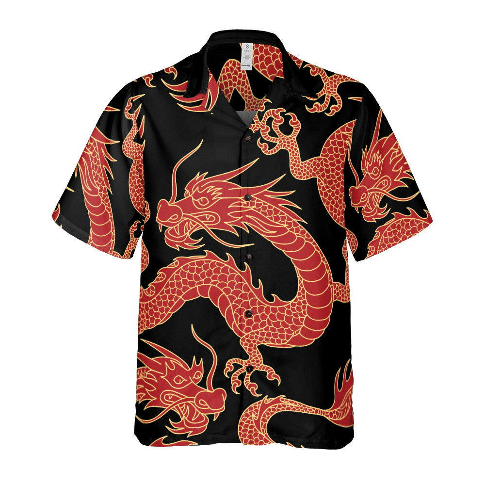 Red Dragon Button Up Shirt