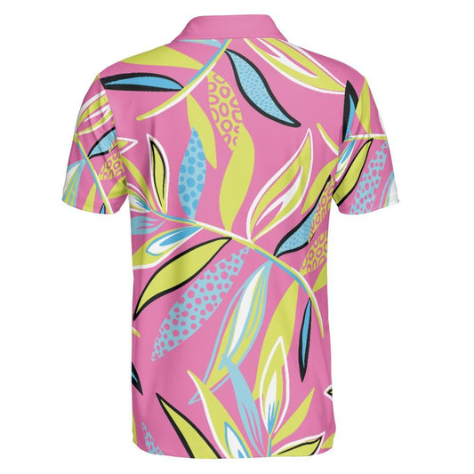 Tropical Pink Men's Polo Shirt