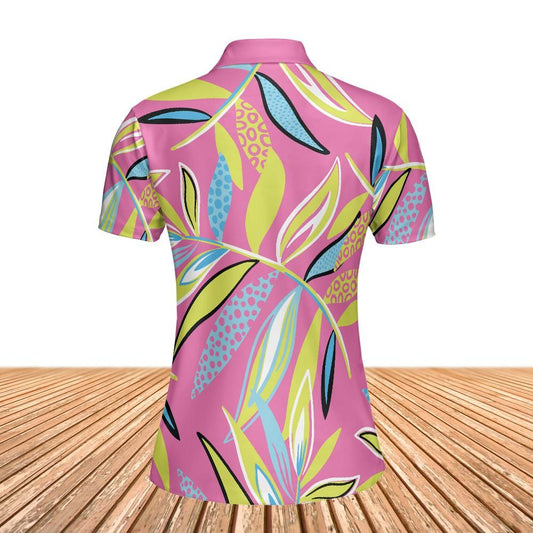 Tropical Pink Women's Polo Shirt