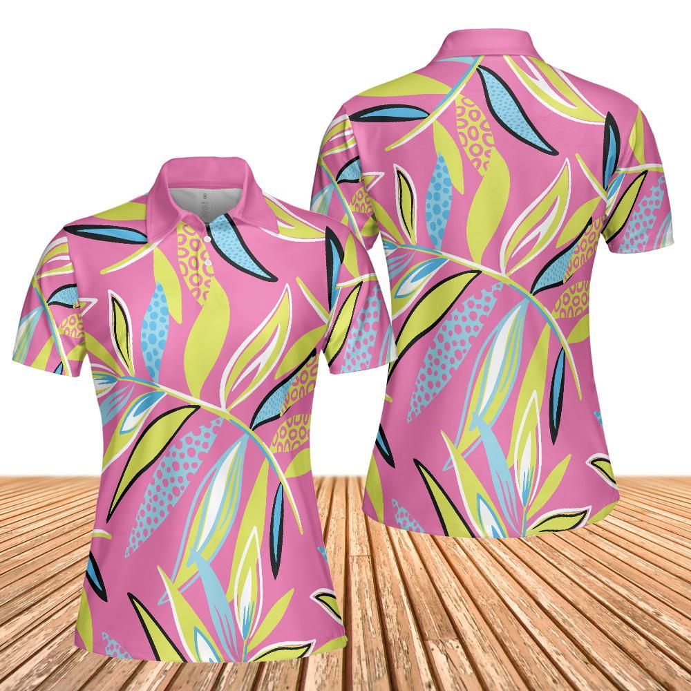 Tropical Pink Women's Polo Shirt