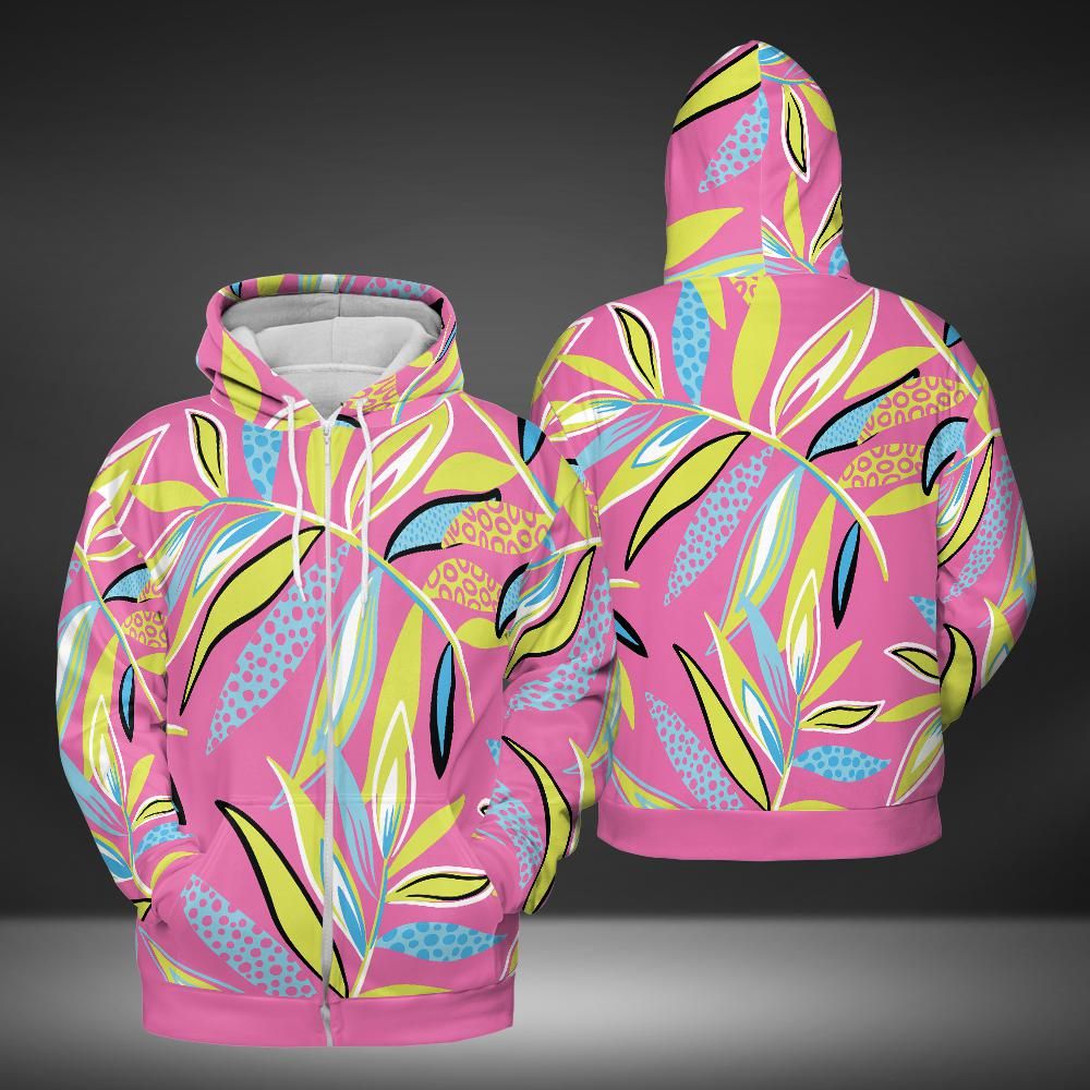 Tropical Pink Premium Unisex Zip Hoodie