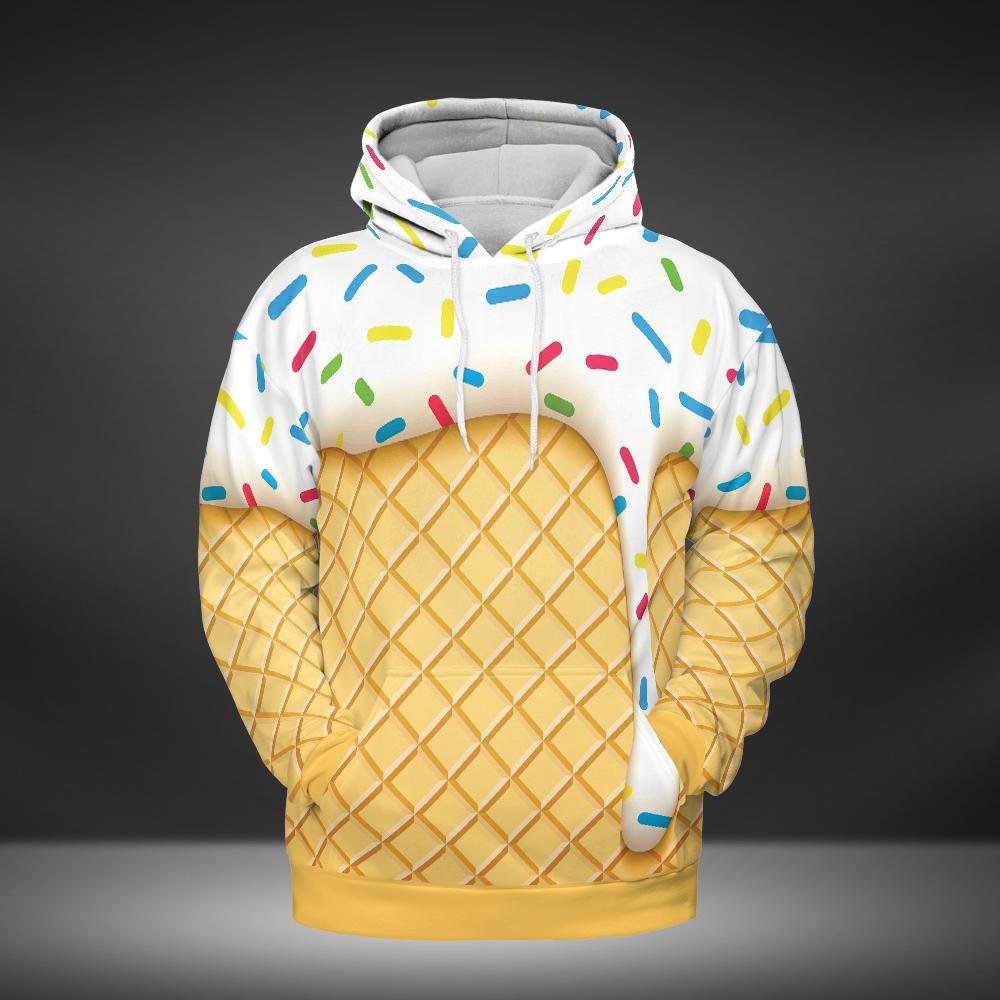 Ice Cream Cone Premium Unisex Hoodie