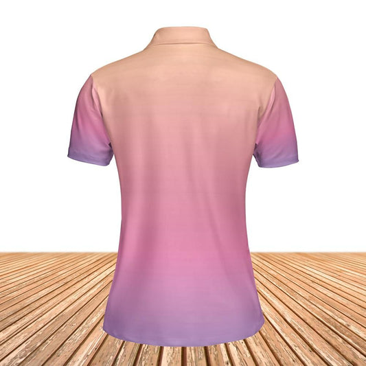 Peach Sunset Women's Polo Shirt