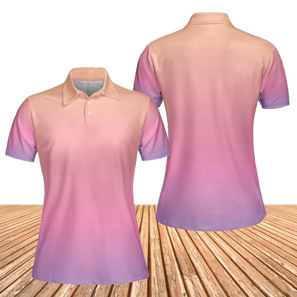 Peach Sunset Women's Polo Shirt