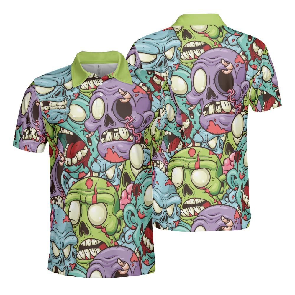 Zombie Heads Polo Shirt