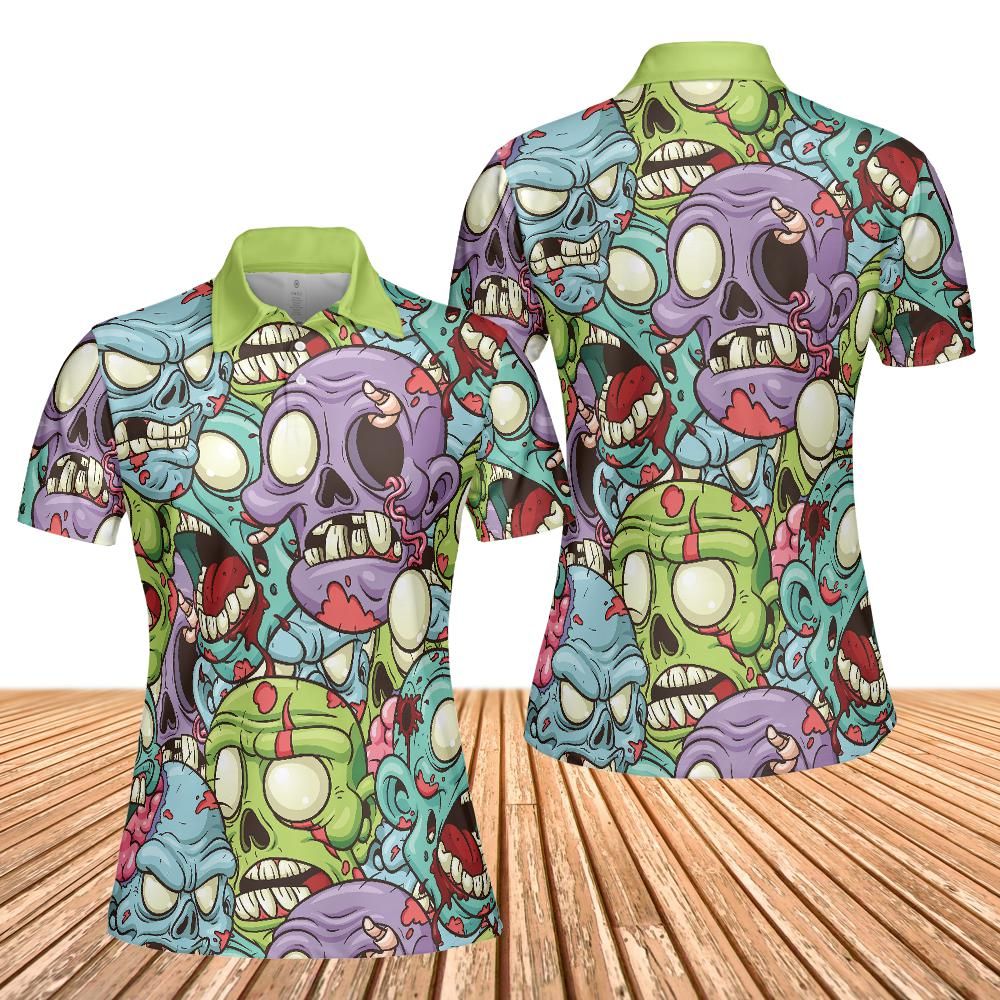 Zombie Heads Women's Polo Shirt