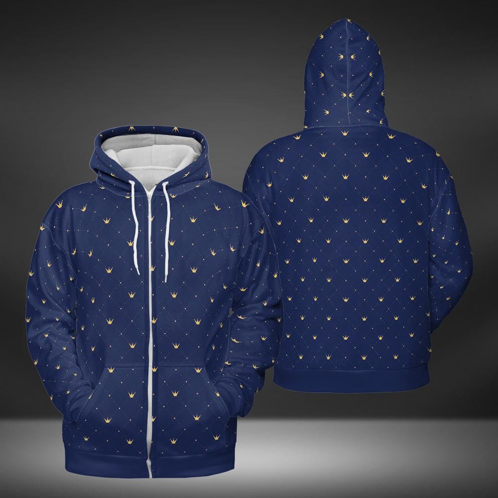Gold Crowns Premium Unisex Zip Hoodie