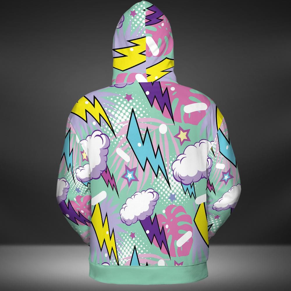 Comic Thunderstorm Premium Unisex Hoodie