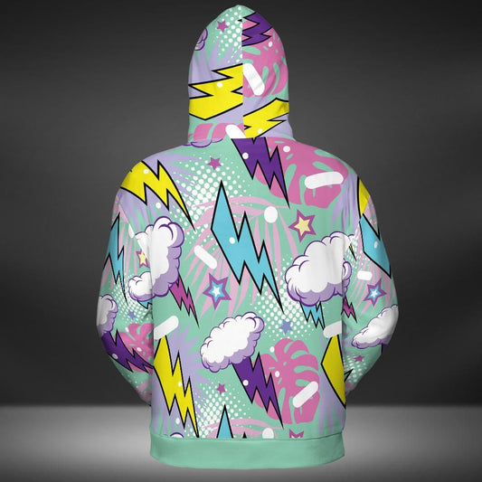Comic Thunderstorm Premium Unisex Zip Hoodie