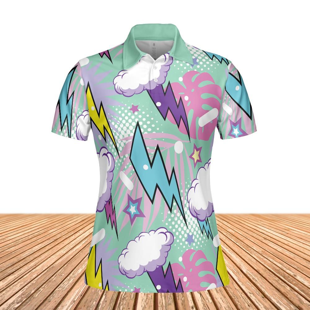 Comic Thunderstorm Women's Polo Shirt
