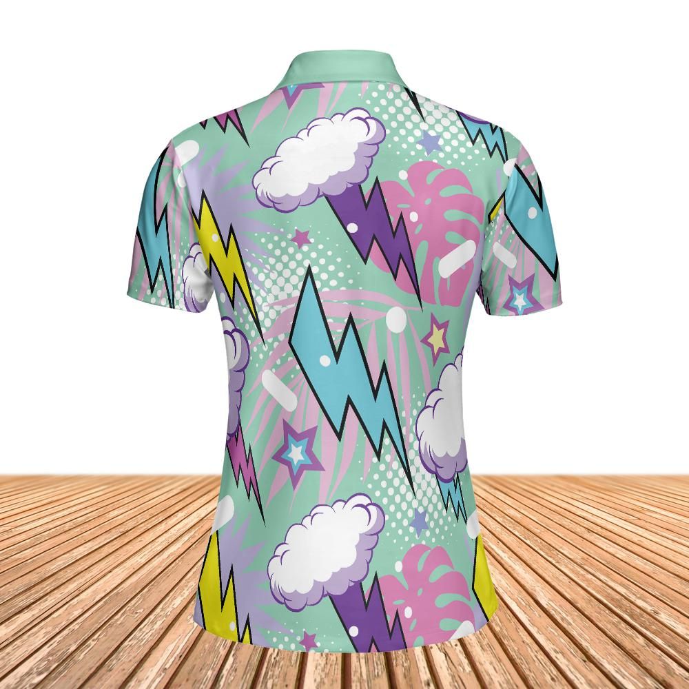Comic Thunderstorm Women's Polo Shirt