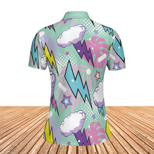 Comic Thunderstorm Women's Polo Shirt