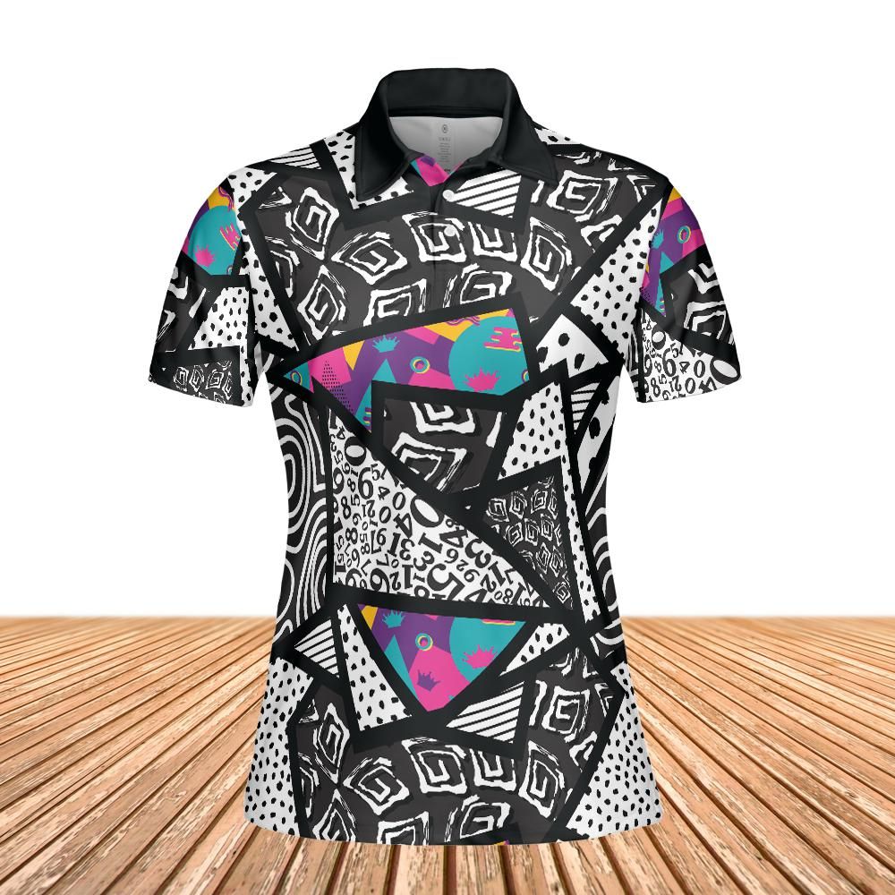 Memphis Texture Women's Polo Shirt