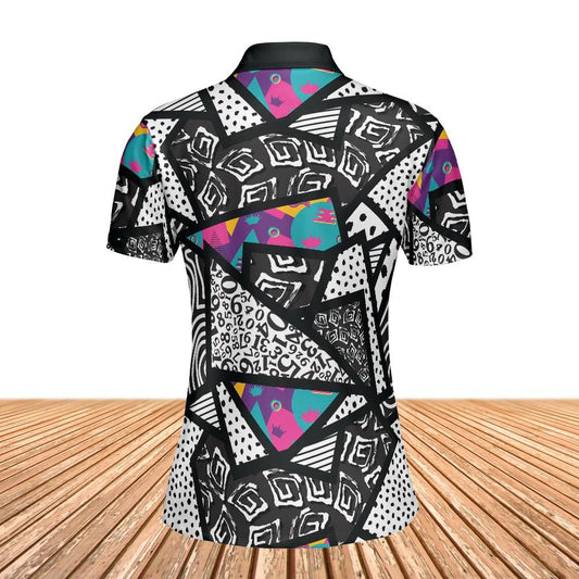 Memphis Texture Women's Polo Shirt