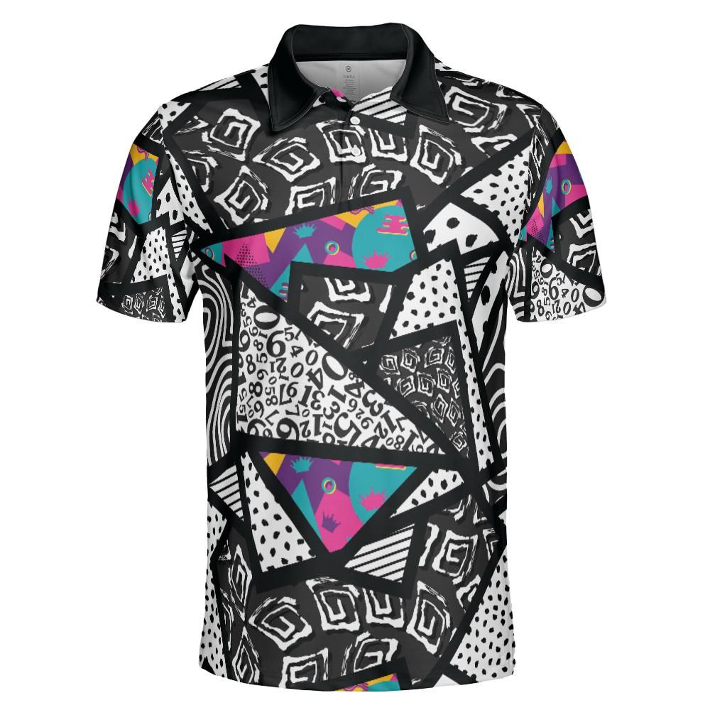 Memphis Texture Polo Shirt