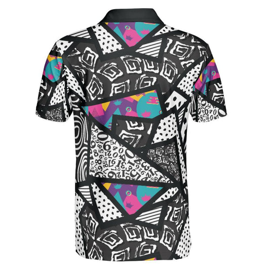 Memphis Texture Polo Shirt