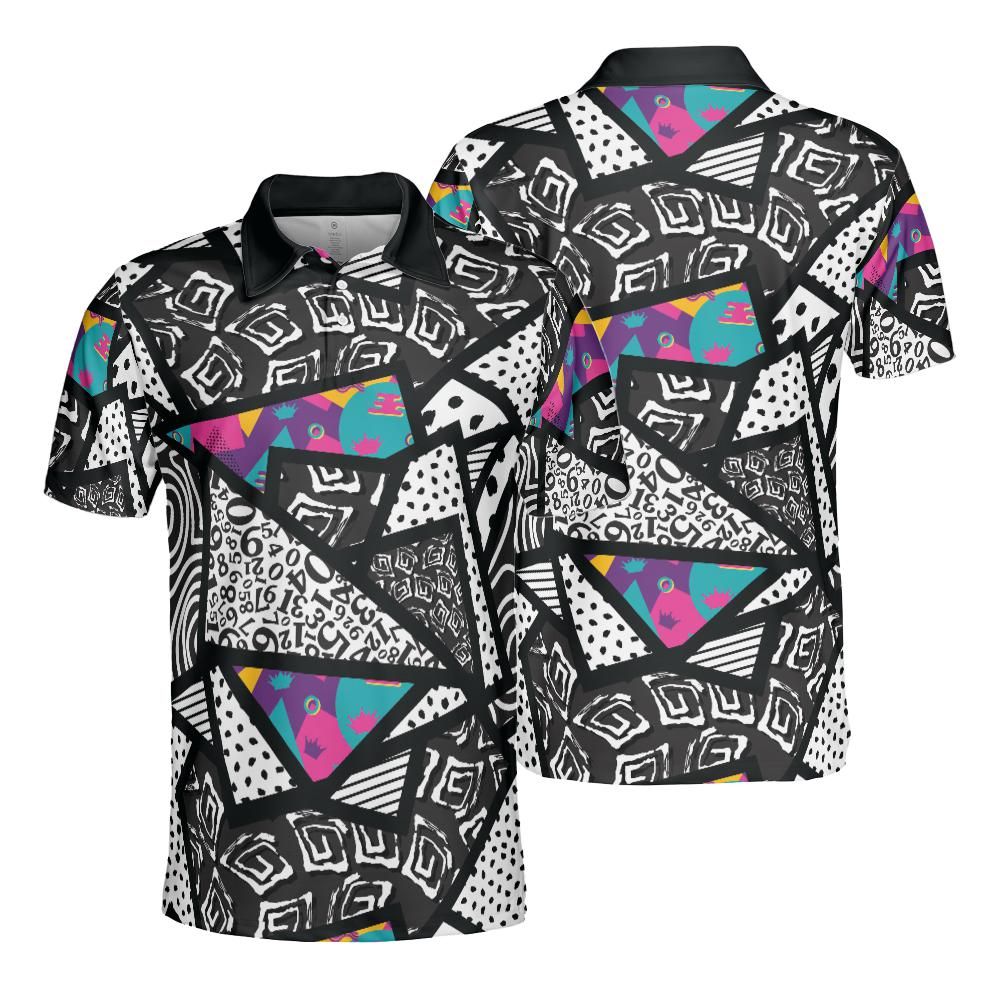 Memphis Texture Polo Shirt