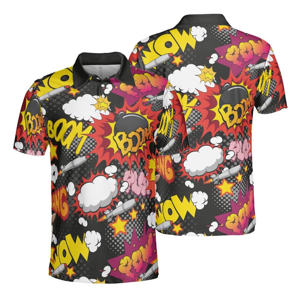 Comic Bomb Polo Shirt