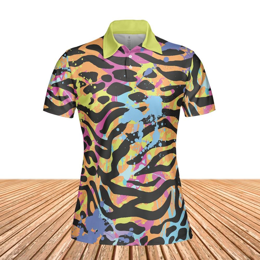 Animal Fur And Splattered Paint Women's Polo Shirt