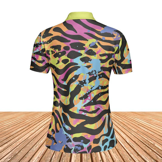 Animal Fur And Splattered Paint Women's Polo Shirt