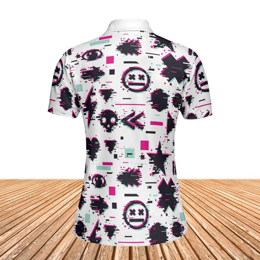 Digital Glitch Women's Polo Shirt