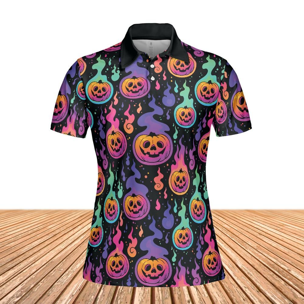 Pumpkin Fire Women's Polo Shirt