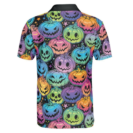 Psychedelic Pumpkin Patch Polo Shirt