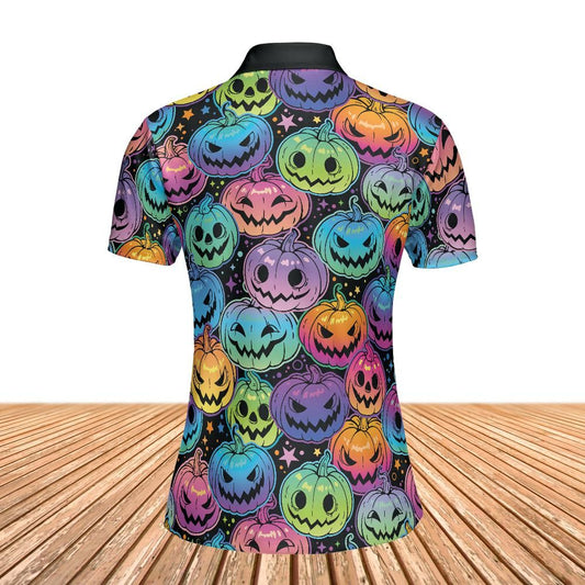 Psychedelic Pumpkin Patch Women's Polo Shirt