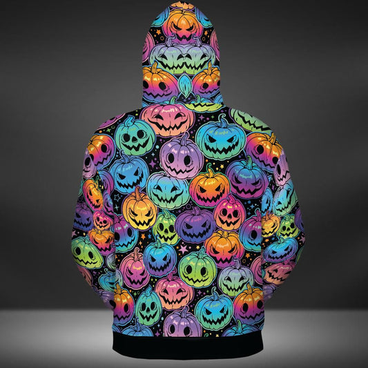 Psychedelic Pumpkin Patch Premium Unisex Hoodie
