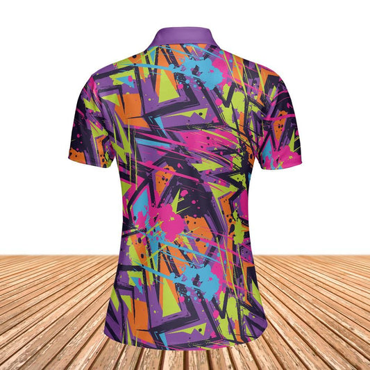 Abstract Zigzag Women's Polo Shirt