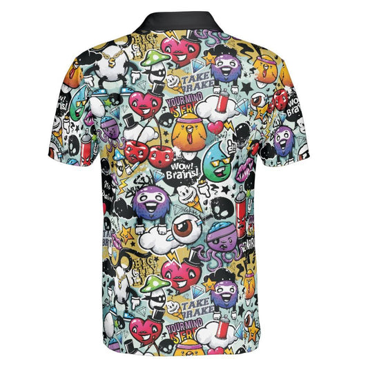 Bizarre Graffiti Polo Shirt
