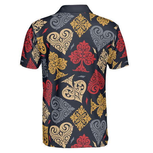 Vintage Card Symbols Polo Shirt
