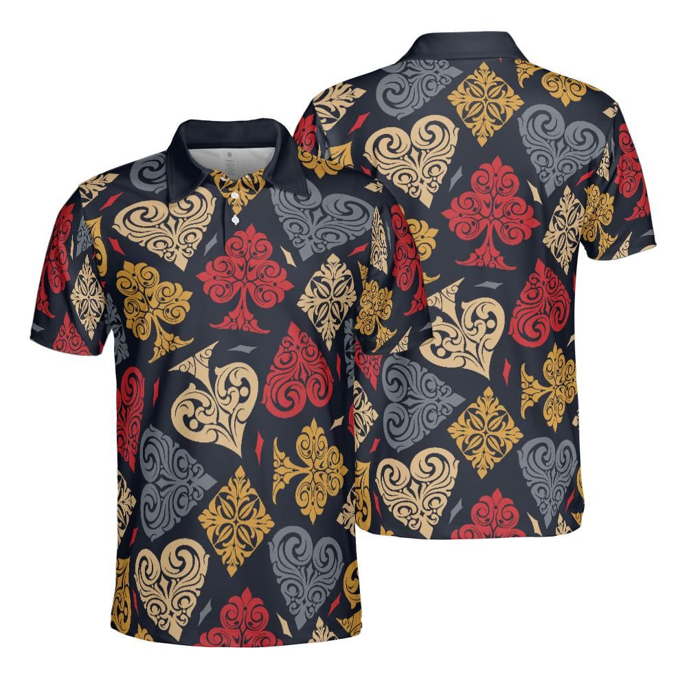 Vintage Card Symbols Polo Shirt