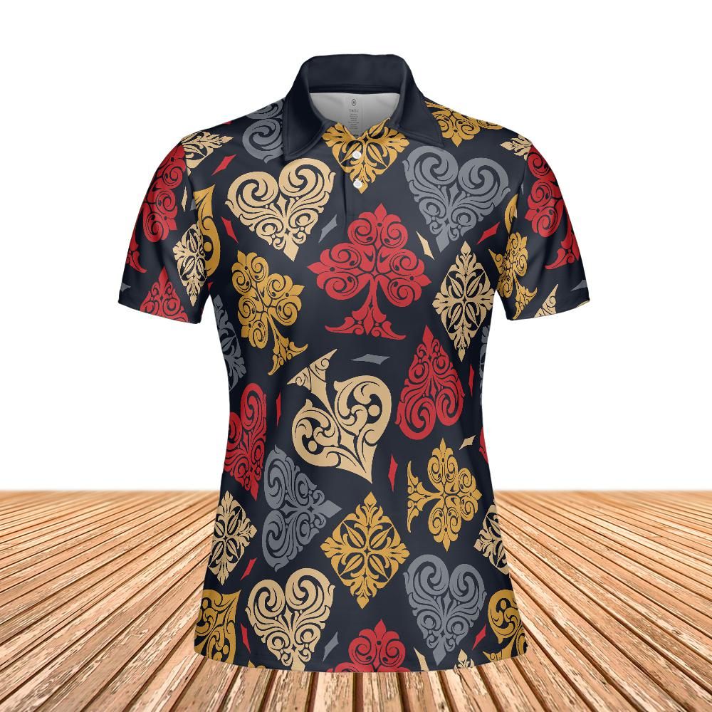 Vintage Card Symbols Women's Polo Shirt