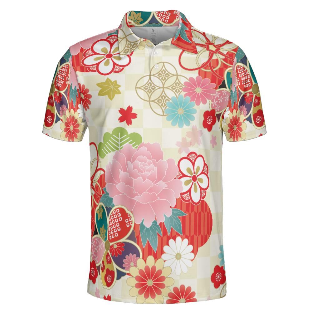 Japanese Kimono Polo Shirt