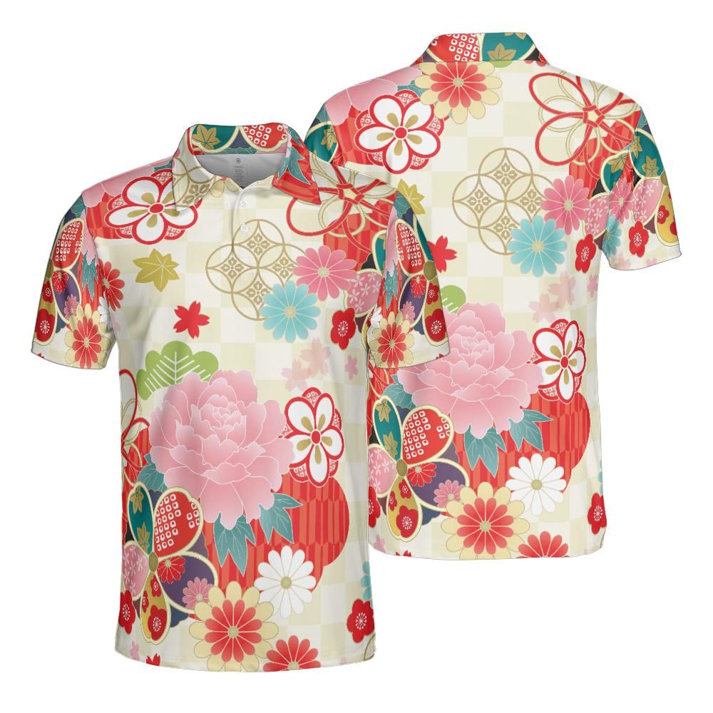Japanese Kimono Polo Shirt