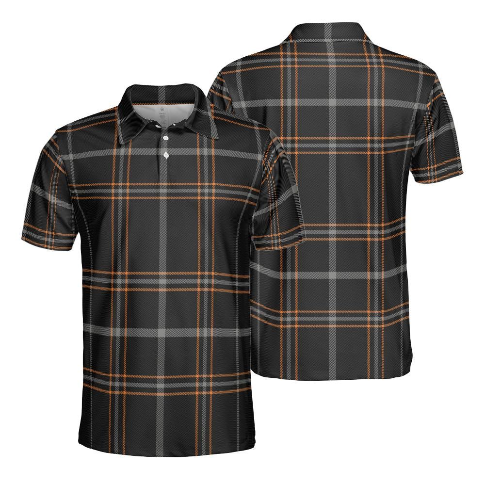 Orange And Black Polo Shirt