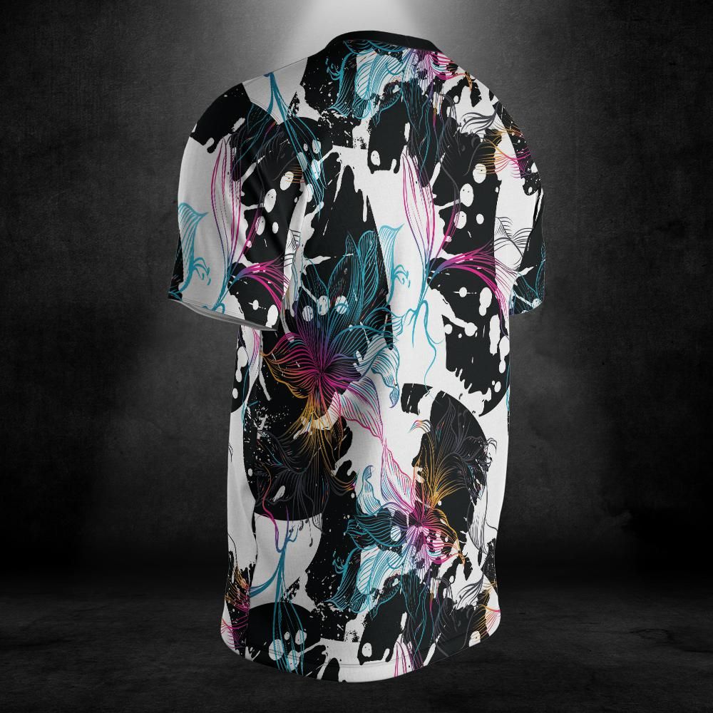 Abstract Gradient Flowers Unisex Comfort T-Shirt